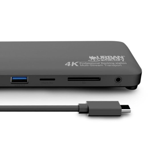 Estación USB-C Urban Factory HUBEE MINI Multi-Pantalla 4K 100 W