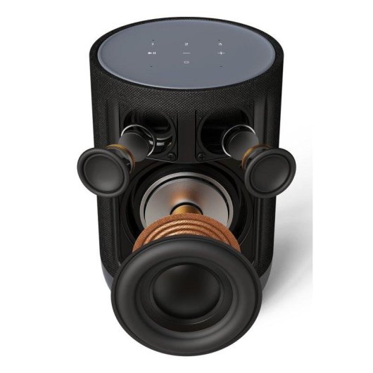 Altavoz inteligente Denon HOME 200 Rango completo Inalámbrico Tribanda 180W Dolby Atmos Negro
