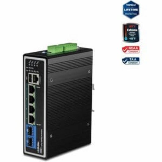 Industrieller Switch TRENDnet TI-BG62I Managed L2+ 6 Gigabit PoE Ports