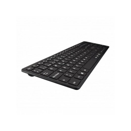 Teclado V7 KW550ESBT inalámbrico y USB compacto QWERTY español negro