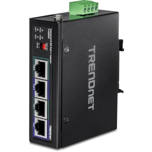 Iniettore PoE++ 2.5G Industriale 2 Porte 90W TRENDnet TI-IG290