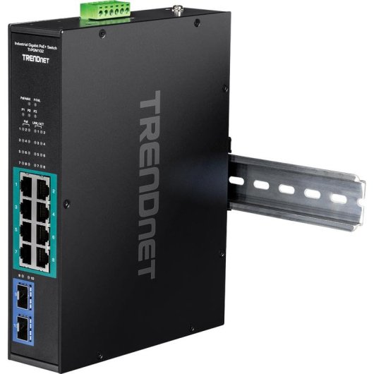 Industrieller Switch TRENDnet TI-PGM102 10 Ports Gigabit PoE+ 240W Rail DIN