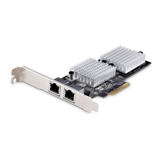 Tarjeta de Red Startech PCIe 3.0 x4 10GbE RJ45 Dual Puertos Tramas Jumbo
