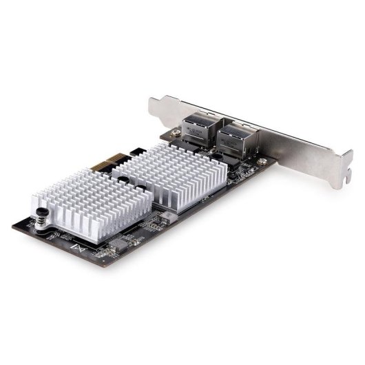 Tarjeta de Red Startech PCIe 3.0 x4 10GbE RJ45 Dual Puertos Tramas Jumbo