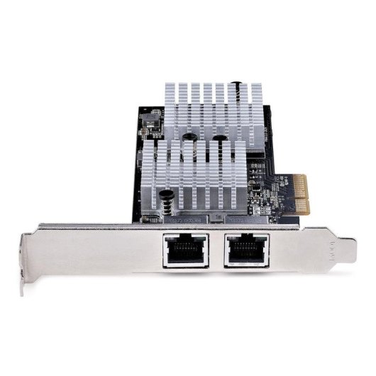 Tarjeta de Red Startech PCIe 3.0 x4 10GbE RJ45 Dual Puertos Tramas Jumbo