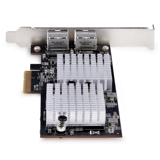Tarjeta de Red Startech PCIe 3.0 x4 10GbE RJ45 Dual Puertos Tramas Jumbo