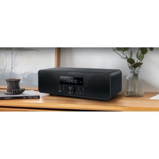 Microset Muse M-880 FBC 80W RMS Bluetooth 5.0 FM Radio LED Zwart