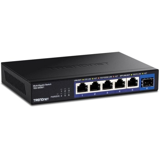Switch Trendnet TEG-S5061 5 Ports 2.5G Unmanaged Wandmontage
