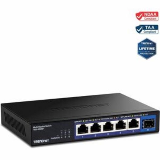 Switch Trendnet TEG-S5061 5 Ports 2.5G Unmanaged Wandmontage
