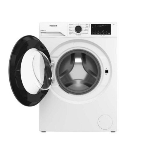 Lavadora Hotpoint Carga Frontal 10 Kg 1400 rpm A Acero Inoxidable con Función Pausa+Carga