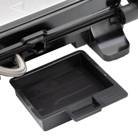 Plancha Grill Jata Apertura 180° 2000W Placas Mixtas 29x23,5 cm