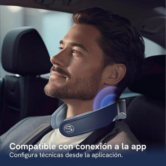 Masajeador de Cuello SKG G7 Pro-Fold Azul Terapia Luz Roja