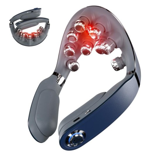 Masajeador de Cuello SKG G7 Pro-Fold Azul Terapia Luz Roja