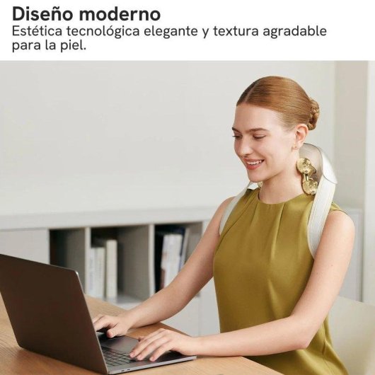 Masajeador Cuello Hombros SKG H7 Ultra-E Oro 9 Cabezales Calor Infrarrojo