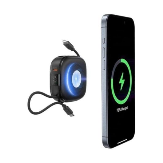 Batería Externa Charmast W1205 MagCore 10.000 mAh Magnética 3 en 1 Carga Rápida