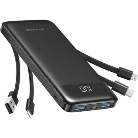 Power Bank Charmast W1148 10.000 mAh 4 cabos integrados 6 saídas