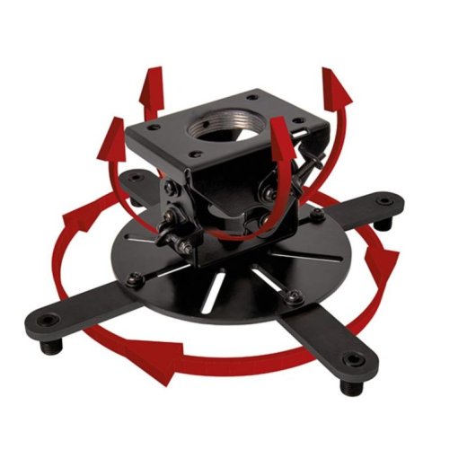 Suporte de tecto para projetor B-Tech BT899XL 25 kg Preto