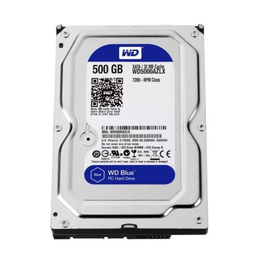 Disco Rigido WD Caviar Blue 500GB HDD 7200rpm SATA III 3.5"