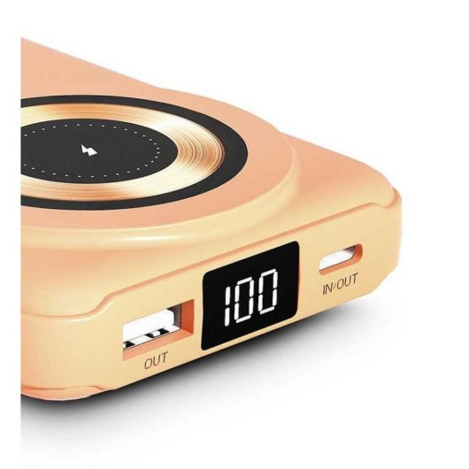 Externer Akku Urban Factory Magnee Power 10000 mAh Kabelloser Ladeadapter Aprikose