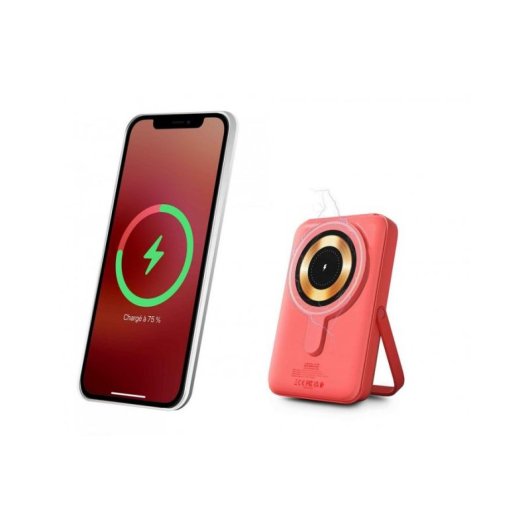 Externe Batterie Urban Factory Magnee Power 10000 mAh Kabelloser Ladeadapter Coral