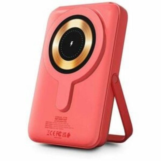 Externe Batterie Urban Factory Magnee Power 10000 mAh Kabelloser Ladeadapter Coral