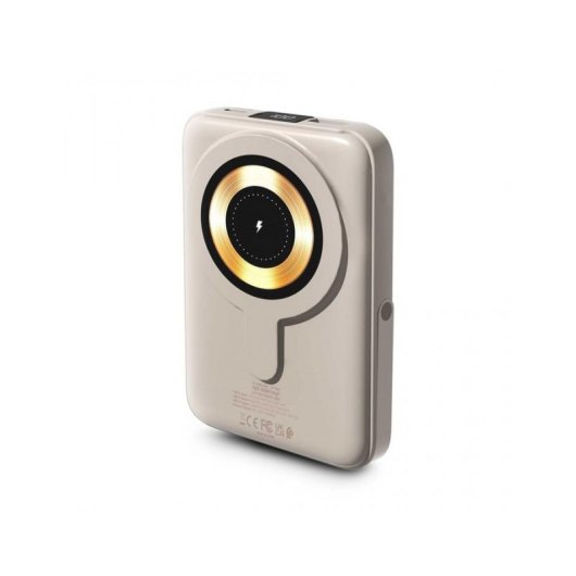 Externer Akku Urban Factory Magnee Power 10000 mAh Kabelloser Ladeadapter Sand