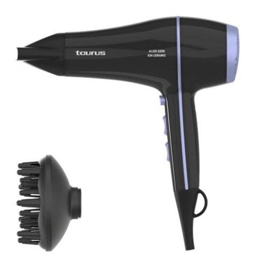 Secador de Cabelo Iónico Taurus 2200W 6 Temperaturas 6 Velocidades Difusor Concentrador Preto