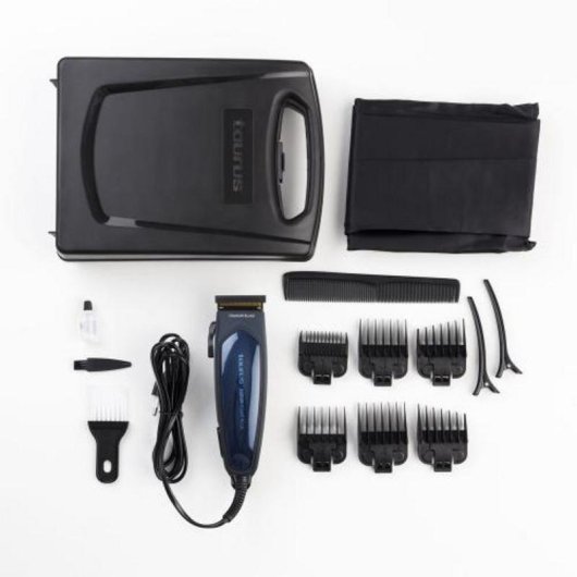 Cortapelos Profesional Taurus Titanium 6W Con Cable 14 Posiciones 2 Peines Funda y Kit Completo
