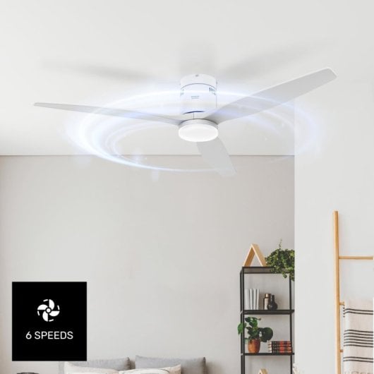 Ventilador de Techo Taurus Polar 3B 30W 6 Velocidades con Luz LED Mando Silencioso Temporizador