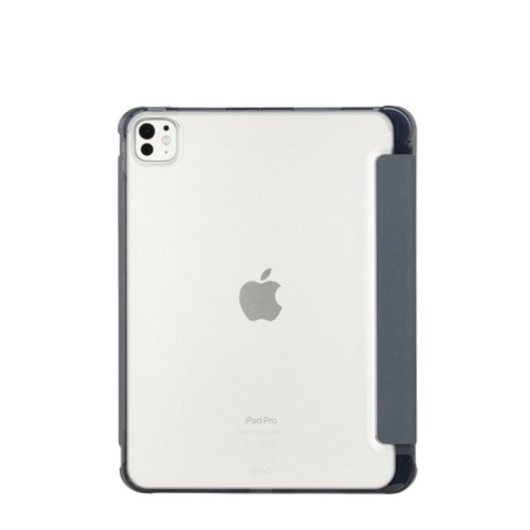 Capa Folio Tucano para iPad Pro 11 M4, TPU cinzento, resistente a impactos