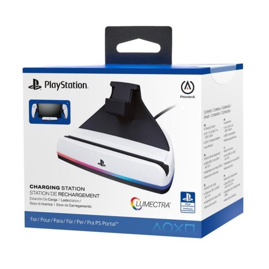 Kit de carregamento modular PowerA para PlayStation Portal Preto e Branco