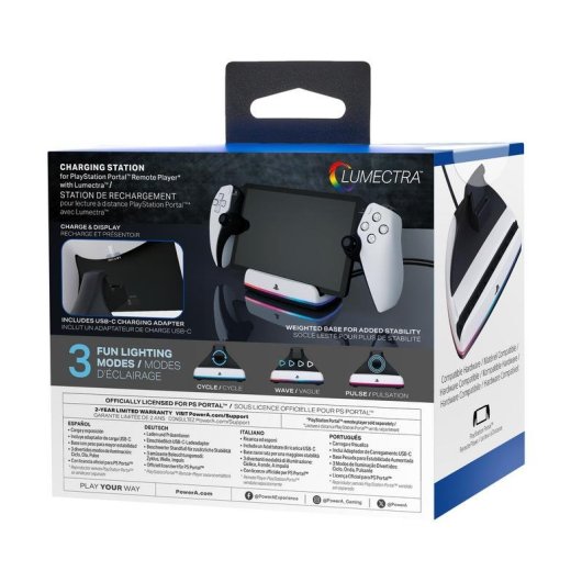 Kit de carregamento modular PowerA para PlayStation Portal Preto e Branco