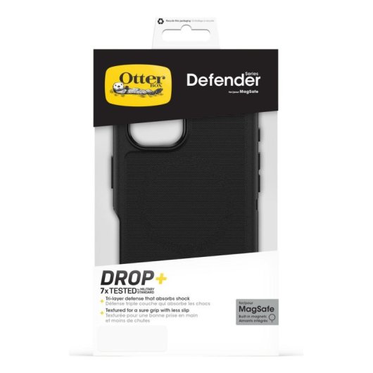 Capa OtterBox Defender Series Policarbonato Preto Antichoque para iPhone 16
