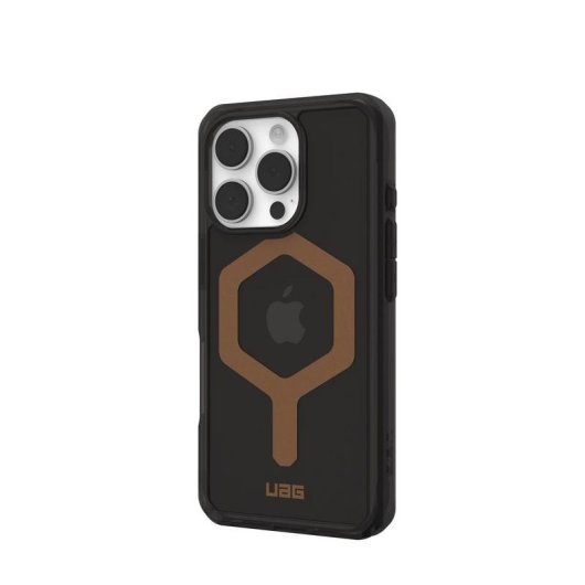 Funda pour mobile UAG Plyo Cover TPU Noir et Bronze compatible iPhone 16 Pro