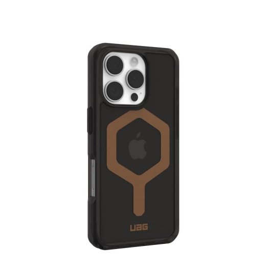 Funda pour mobile UAG Plyo Cover TPU Noir et Bronze compatible iPhone 16 Pro
