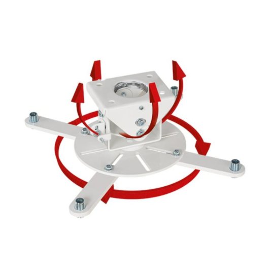 Supporto a soffitto per proiettore B-Tech BT899XL/W 25 kg Bianco 360°