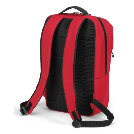 Zaino Dicota Commuter 16" Rosso Poliestere rPET Compartimento Portatile