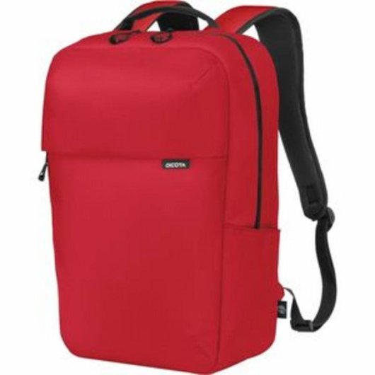 Zaino Dicota Commuter 16" Rosso Poliestere rPET Compartimento Portatile