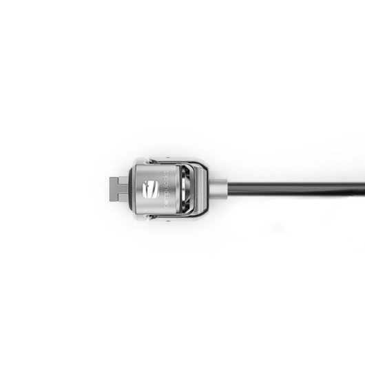 Cable antivol Compulocks CL15 Clé ronde Noir Argent