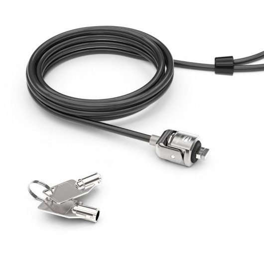 Cable antivol Compulocks CL15 Clé ronde Noir Argent