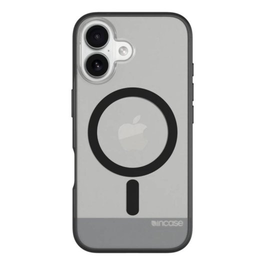 Funda para móvil Incase INPH190401-BLK Cover policarbonato negro translúcido para iPhone 16