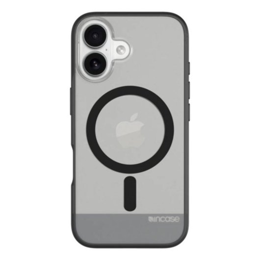 Funda para móvil Incase INPH190401-BLK Cover policarbonato negro translúcido para iPhone 16
