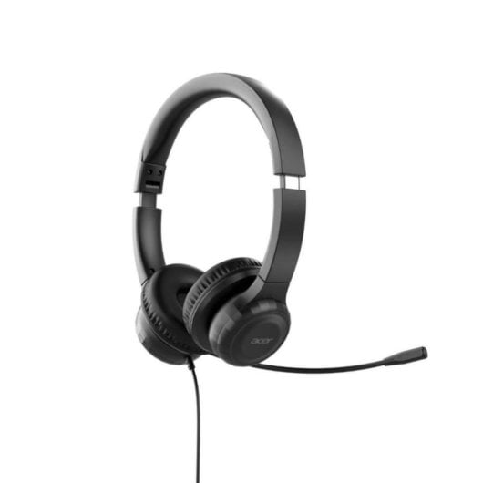 Auriculares Acer AHW154 con cable USB y jack 3,5 mm para oficina y call center negros