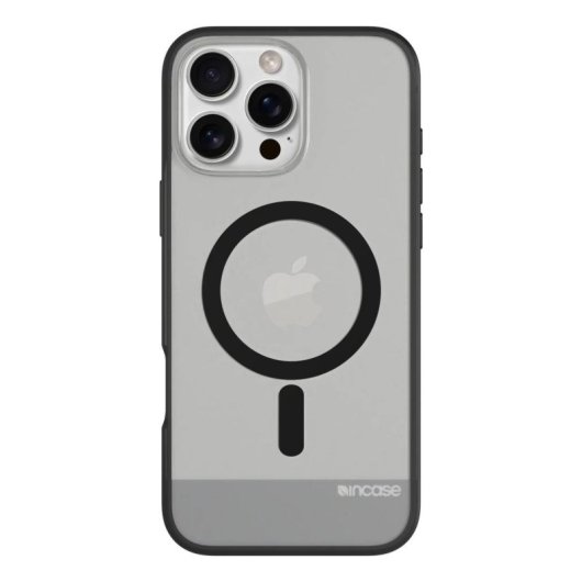 Funda para móvil Incase Cover Policarbonato TPU Negra Translúcida iPhone 16 Pro Max