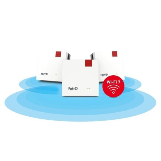 WiFi Mesh Fritz 3 Nœuds 1700 Mbps Couverture Étendue Configuration Facile