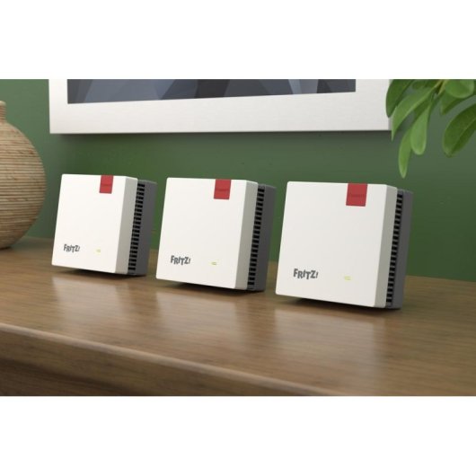 WiFi Mesh Fritz 3 Nœuds 1700 Mbps Couverture Étendue Configuration Facile