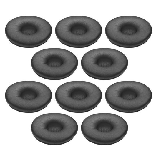 Auriculares Jabra Biz 2400 II almofadas couro sintético tamanho L preto 10 peças