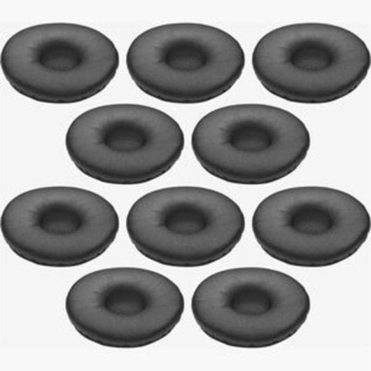 Auriculares Jabra Biz 2400 II almofadas couro sintético tamanho L preto 10 peças