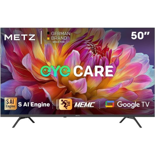 TV Metz LED 50MUF7000Z 50" 4K UltraHD 120Hz Smart TV Google TV HDR10 Dolby Atmos