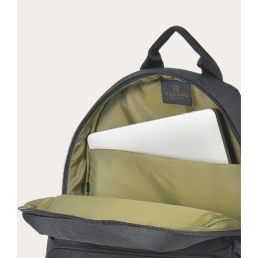 Mochila Tucano rPET para MacBook Pro 16" y Portátil 15.6" Negro, ligera